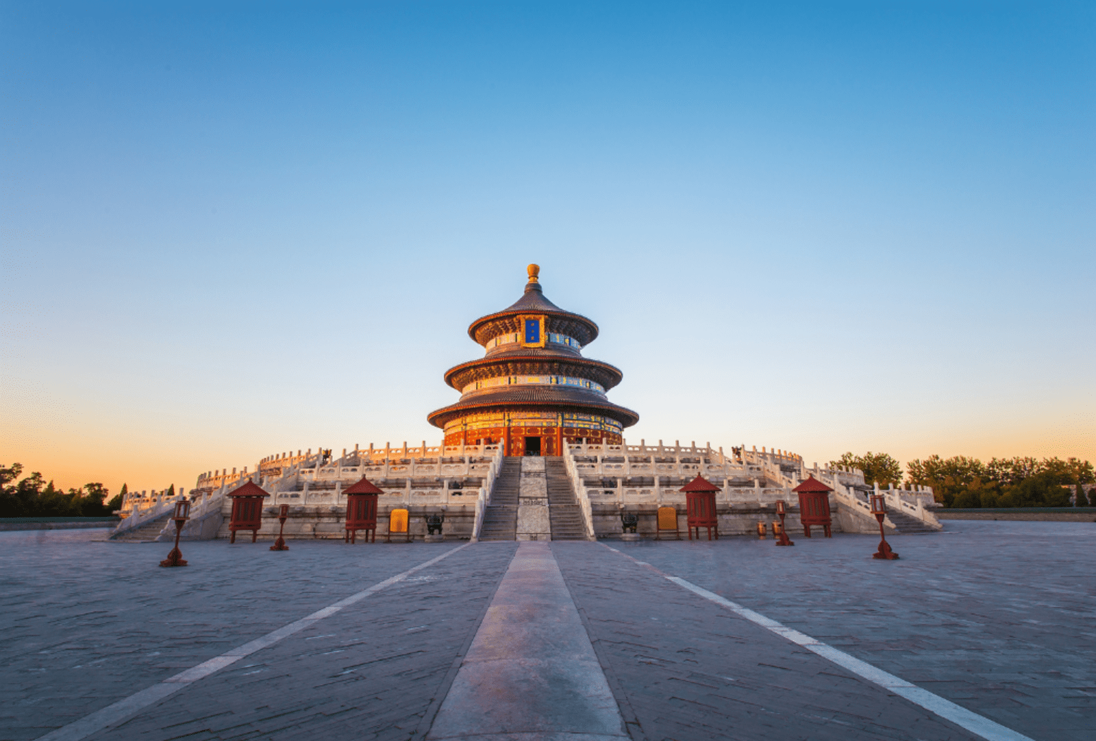 Dawn at the Temple of Heaven in Beijing