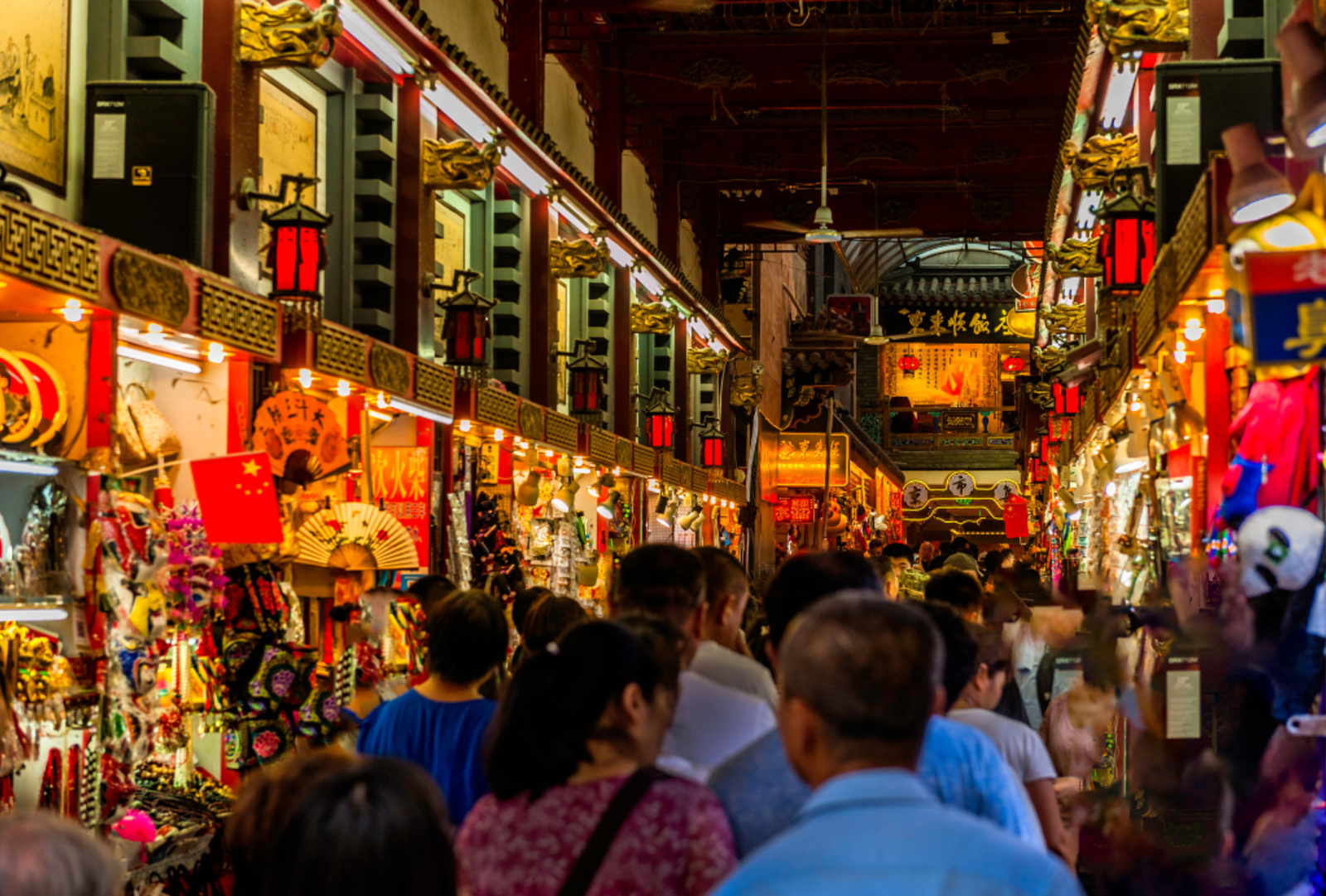 A night market in Beijing