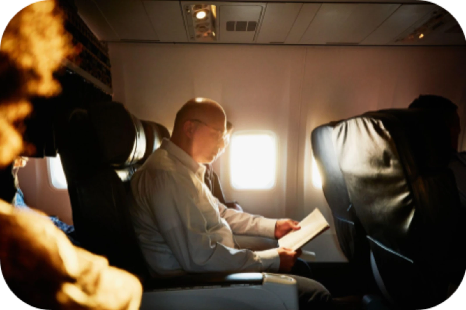 Business Traveller Economy Sunset Window