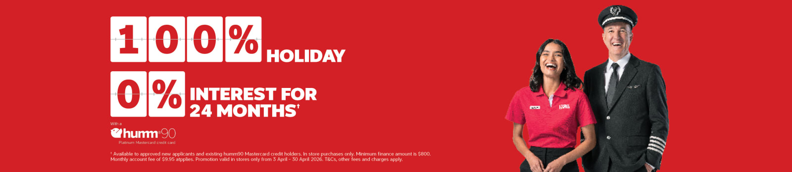 100% holiday 0% interest 