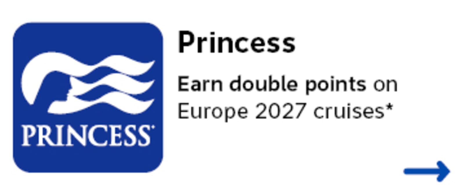 Princess Cruises: Earn double points on Europe 2027 cruises