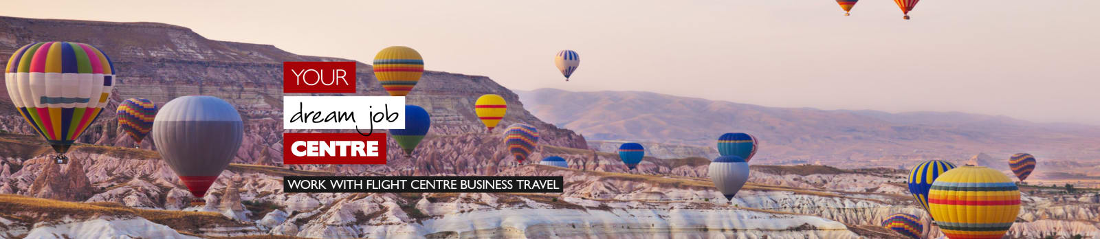 Rainbow coloured hot air balloons