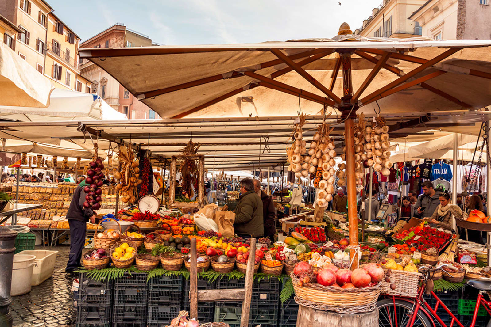 Buying fresh, seasonal ingredients is an essential part of Italian food culture