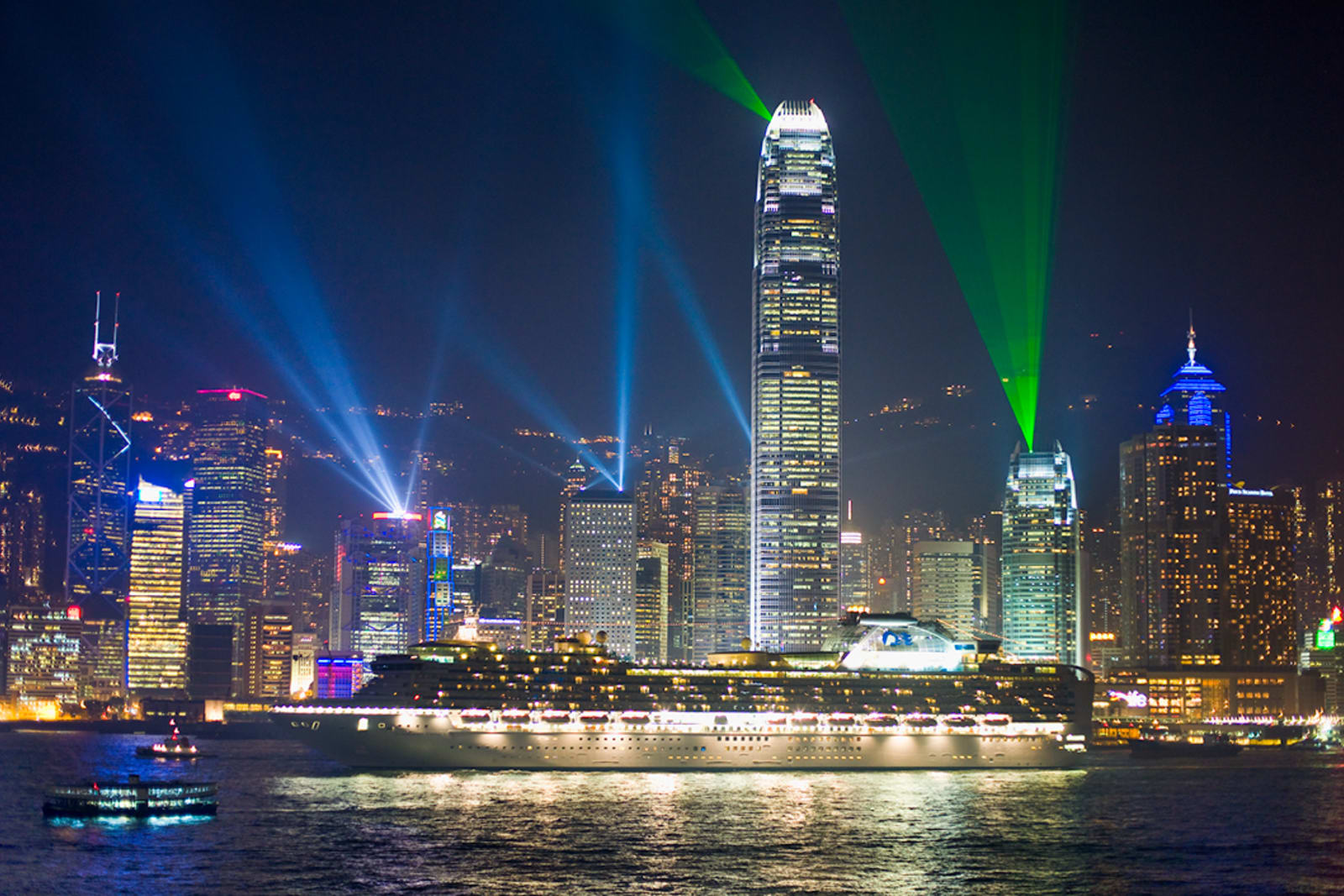 Princess Cruises - ship at night