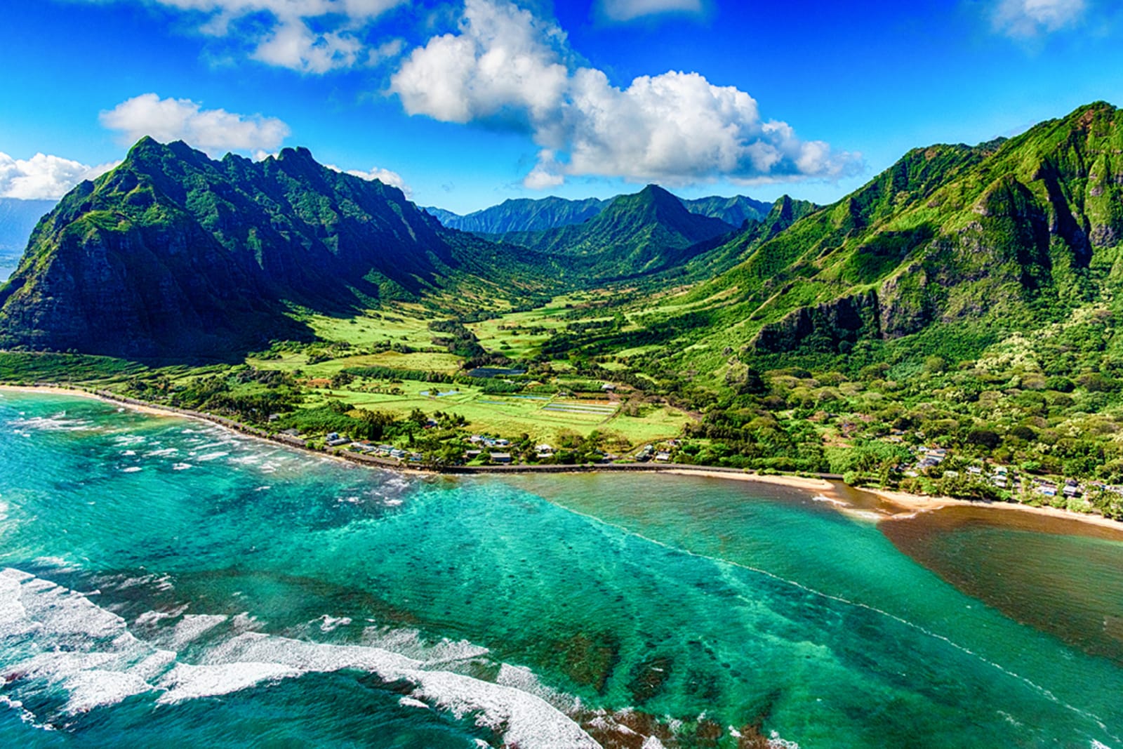 The coast of Oahu
