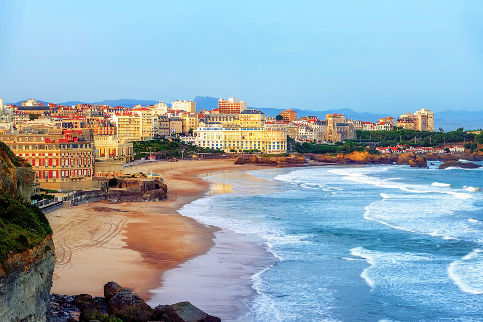 Biarritz is a seaside town in Southwest France