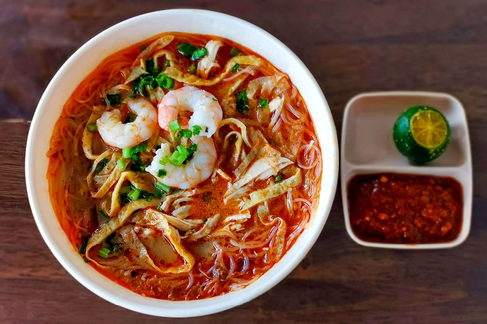 Sarawak laksa in Borneo