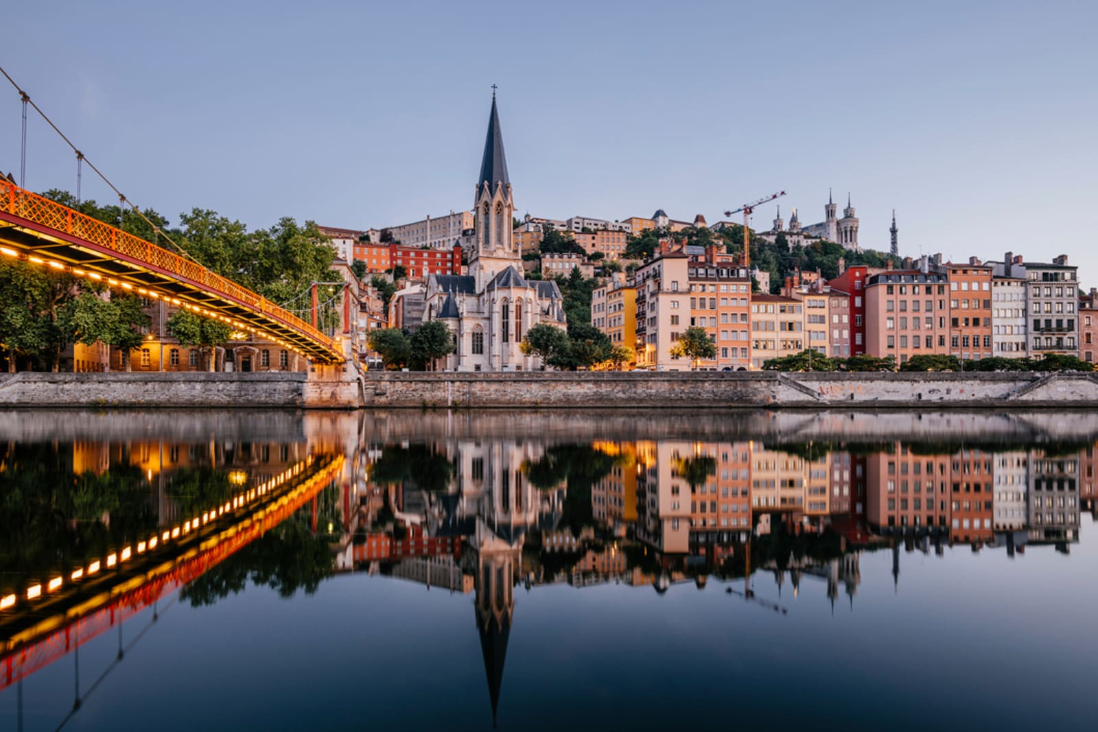 The Saint-Georges Bridge in Lyon, France