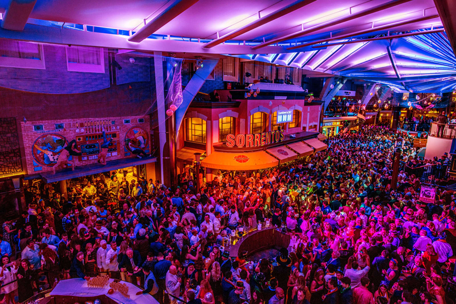 A nightlife venue on a cruise ship