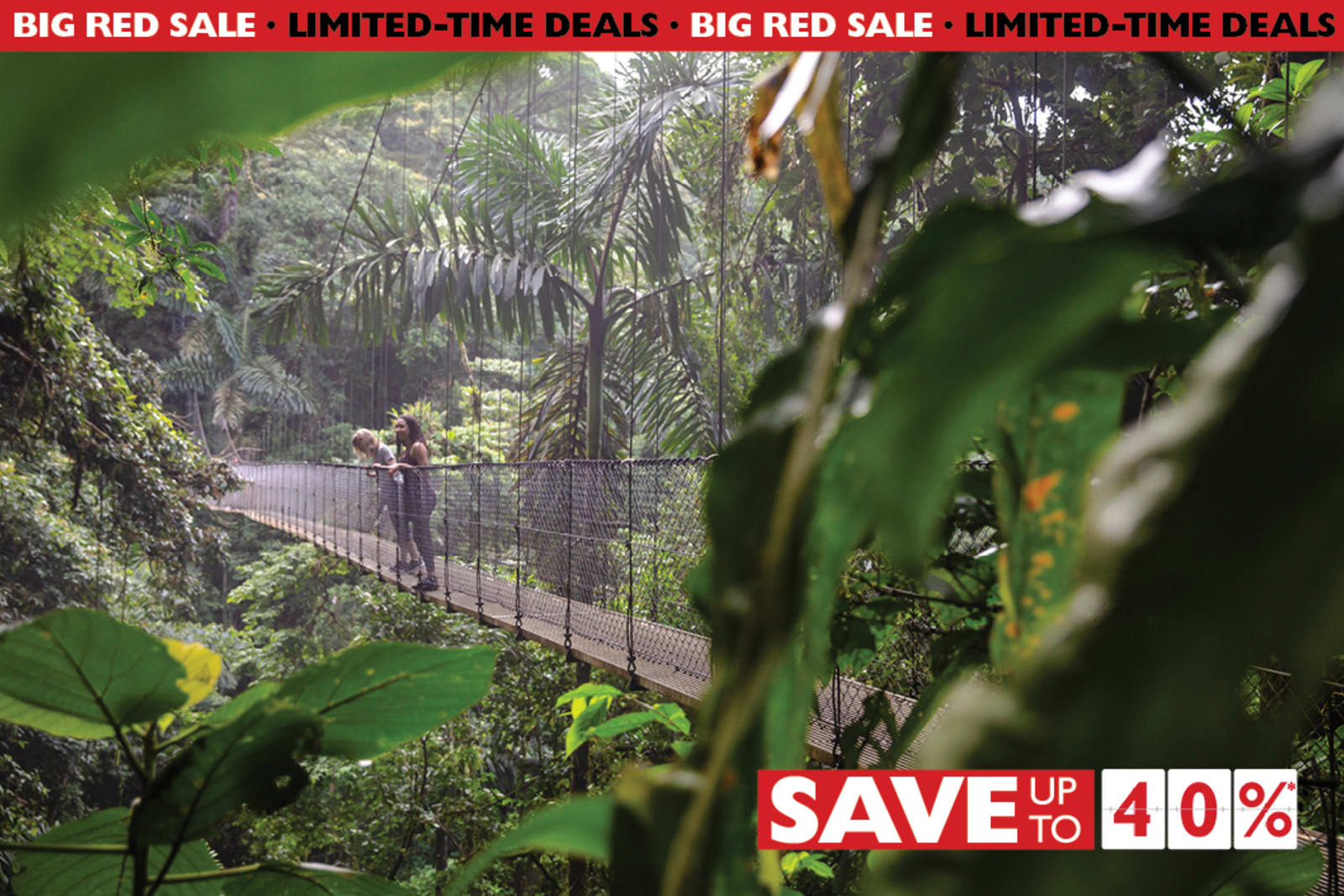 Save up to 40%* on G Adventures' Costa Rica Quest tour during Big Red Sale