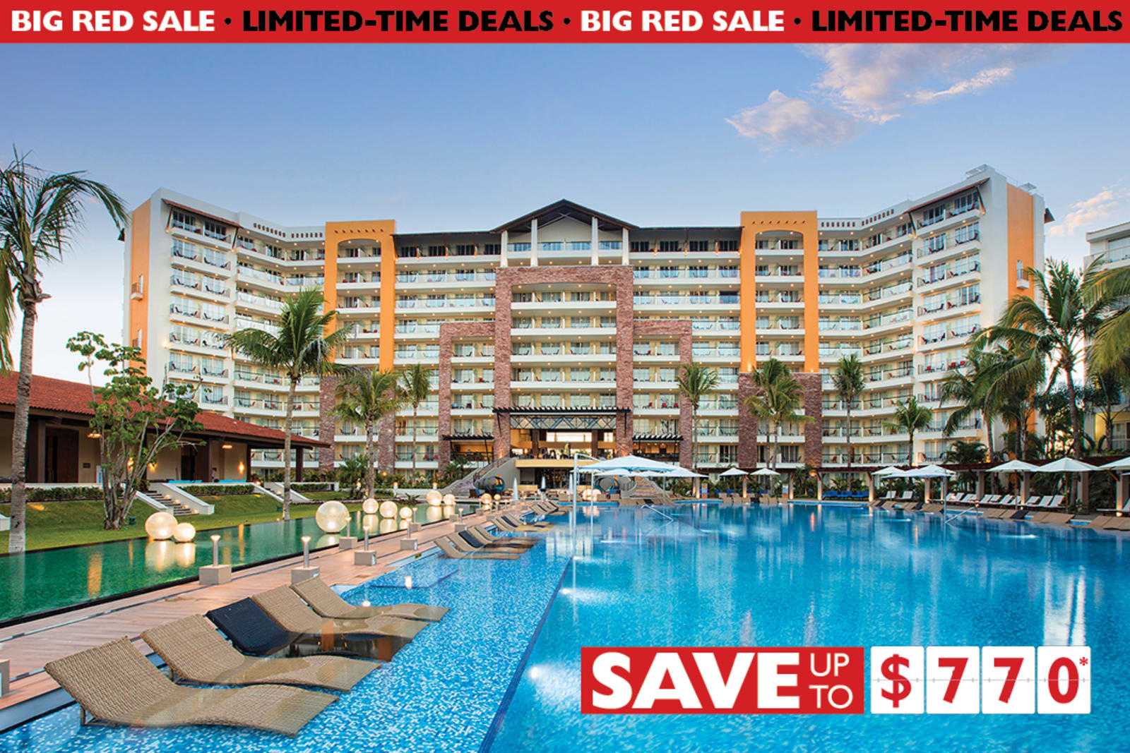 Save up to $770* on an Air Canada Vacations package to Nuevo Vallarta during Big Red Sale