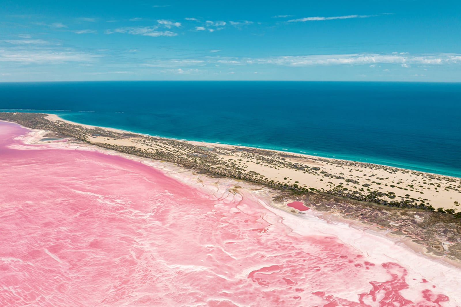 One of Australia's pink lakes