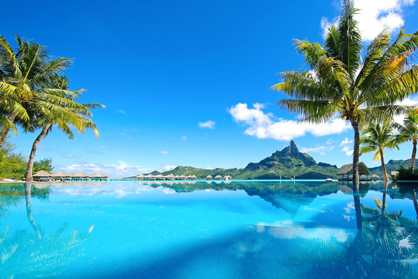 Infinity pool in Bora Bora