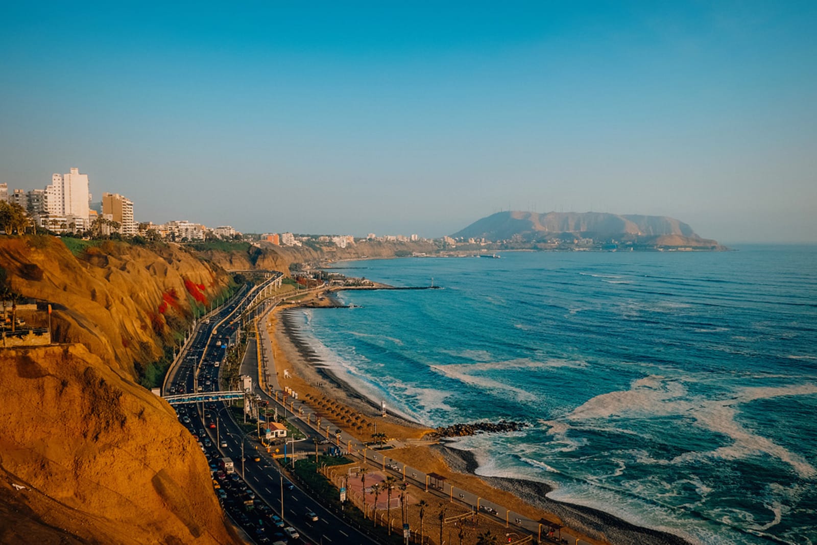 Lima coastline