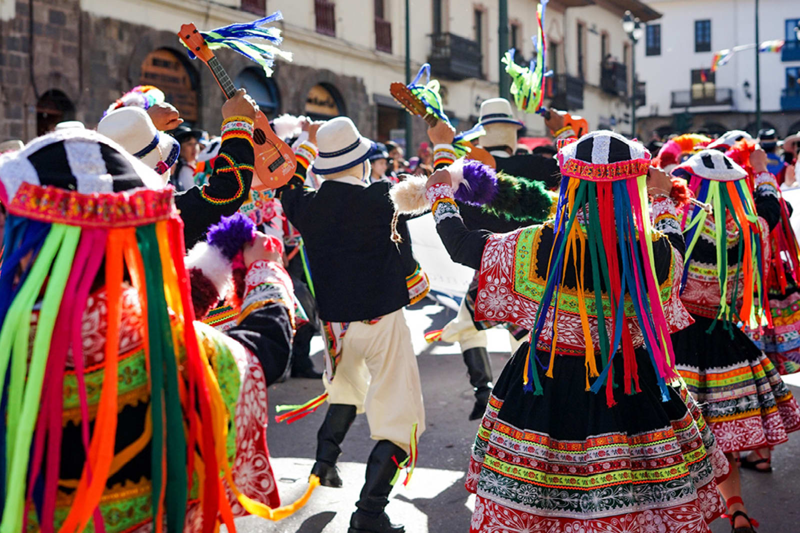 People at the Inti Raymi festival in Peru