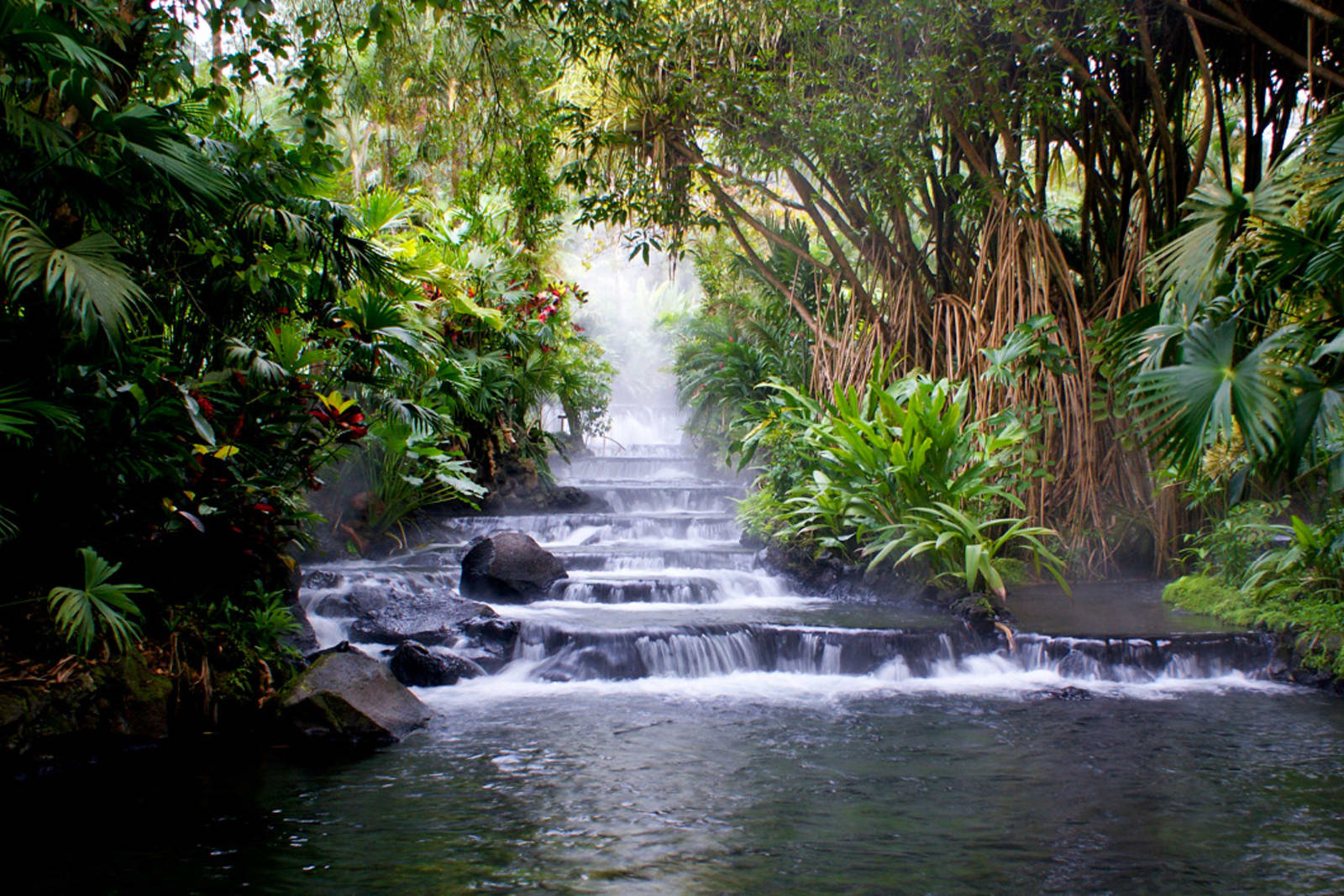 Hot springs in La Fortuna, Costa Rica