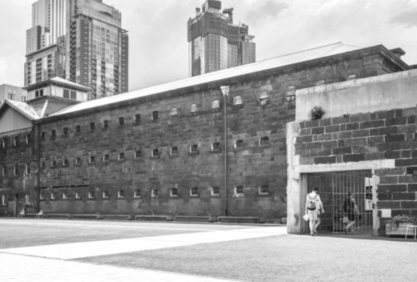 The stone and small window dreariness of Old Melbourne Gaol