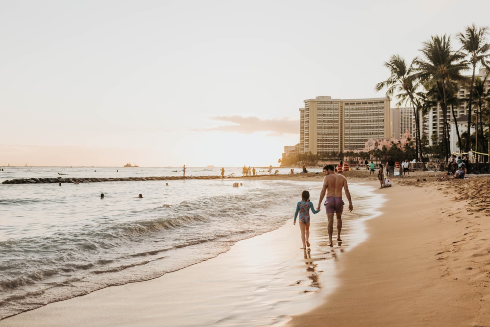 Honolulu beach in Hawaii