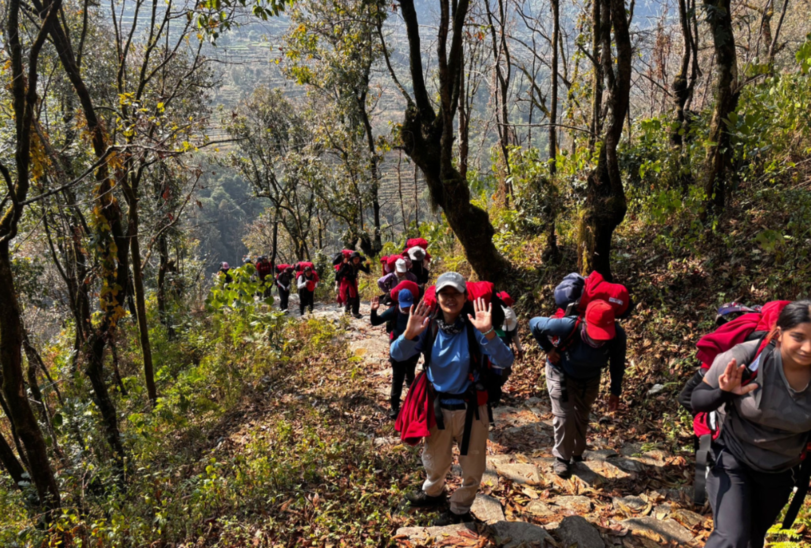 The Nepalese women we walked alongside — with their poles and their dogs and their Namaste and their quiet, absolute competence — that's what I'll carry home.