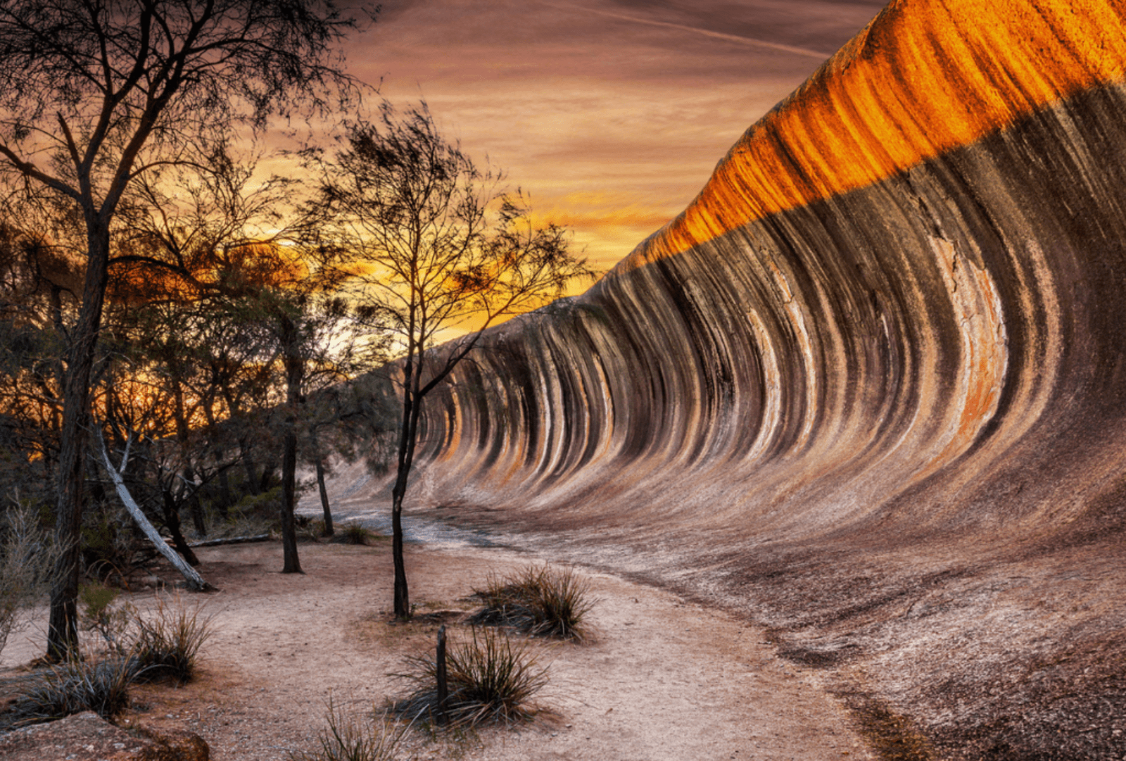 The tall face of Wave Rock