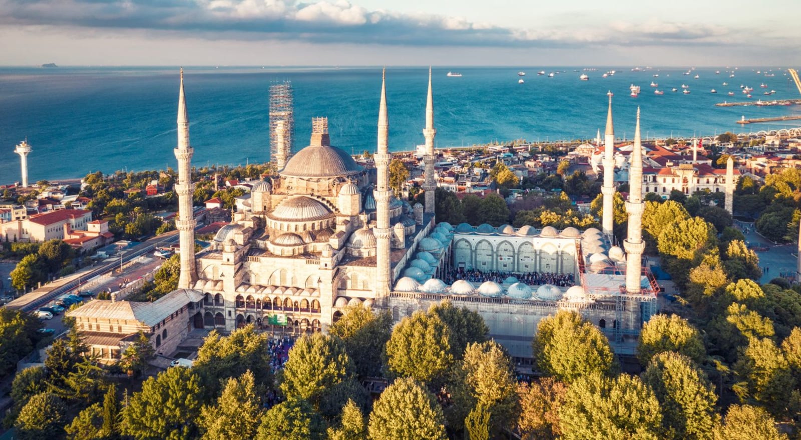 view of building in istanbul surrounded by trees