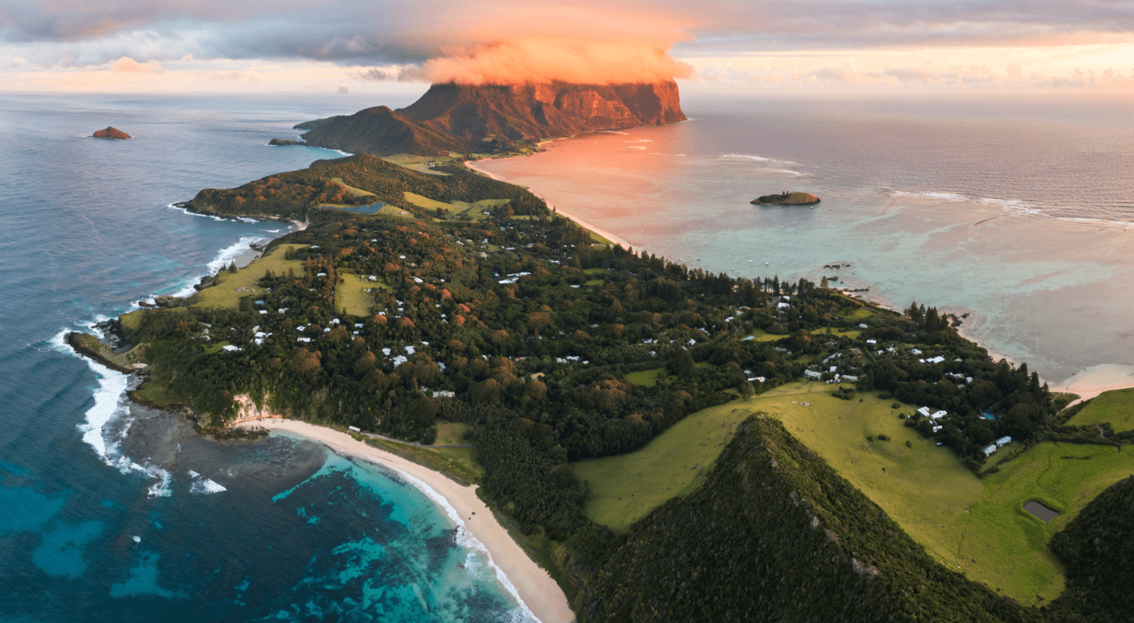 lorde how island at sunset