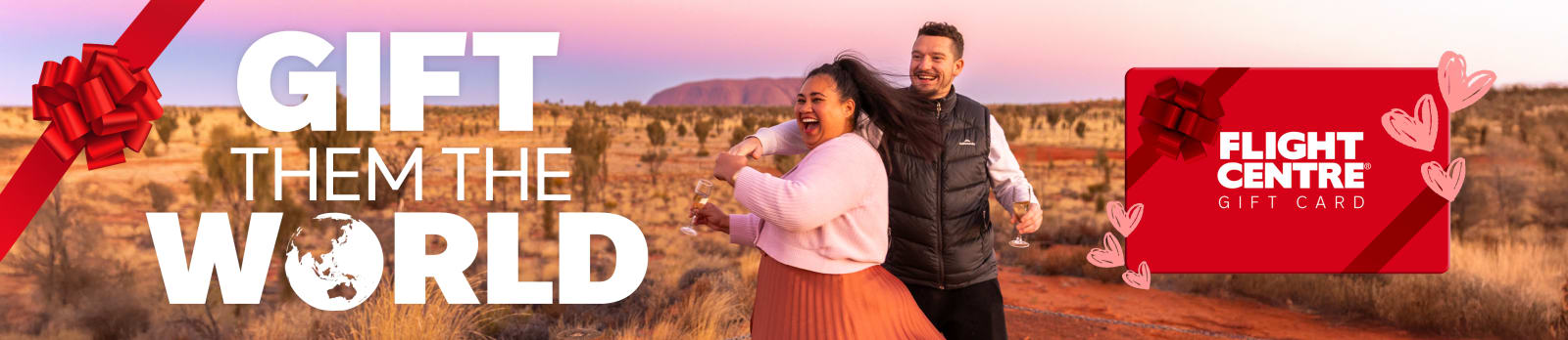 Valentine's Day - Gift them the World Flight Centre Gift Card