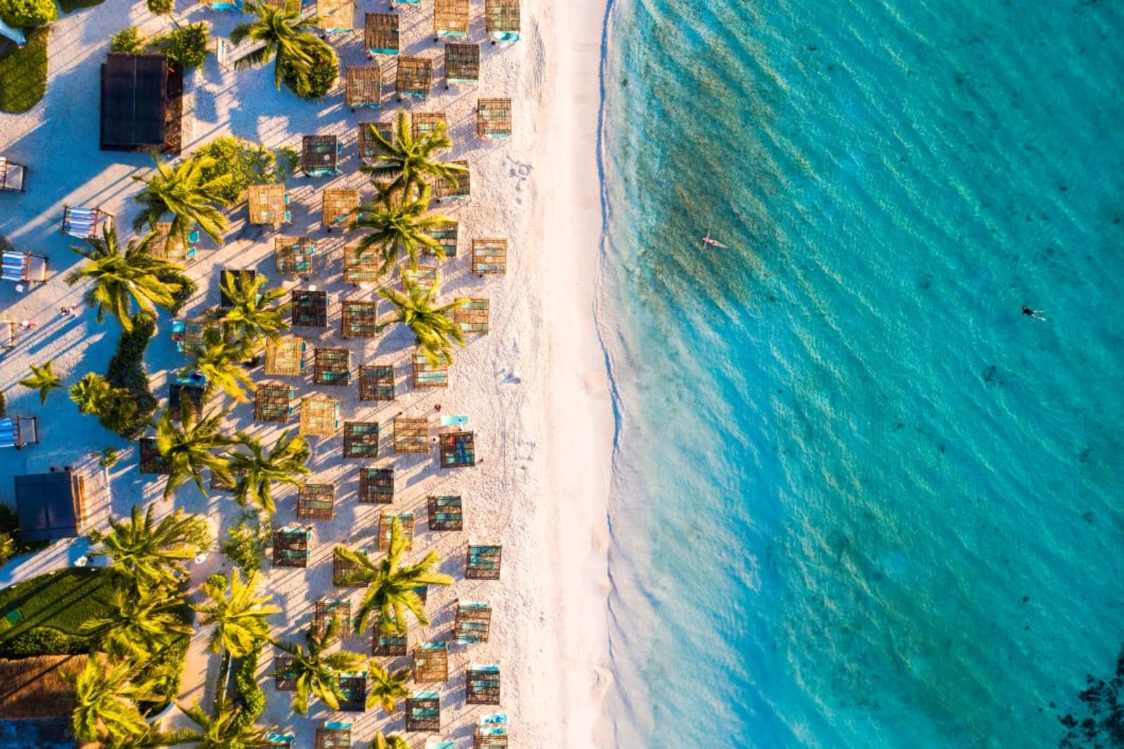 Beach at an all-inclusive resort
