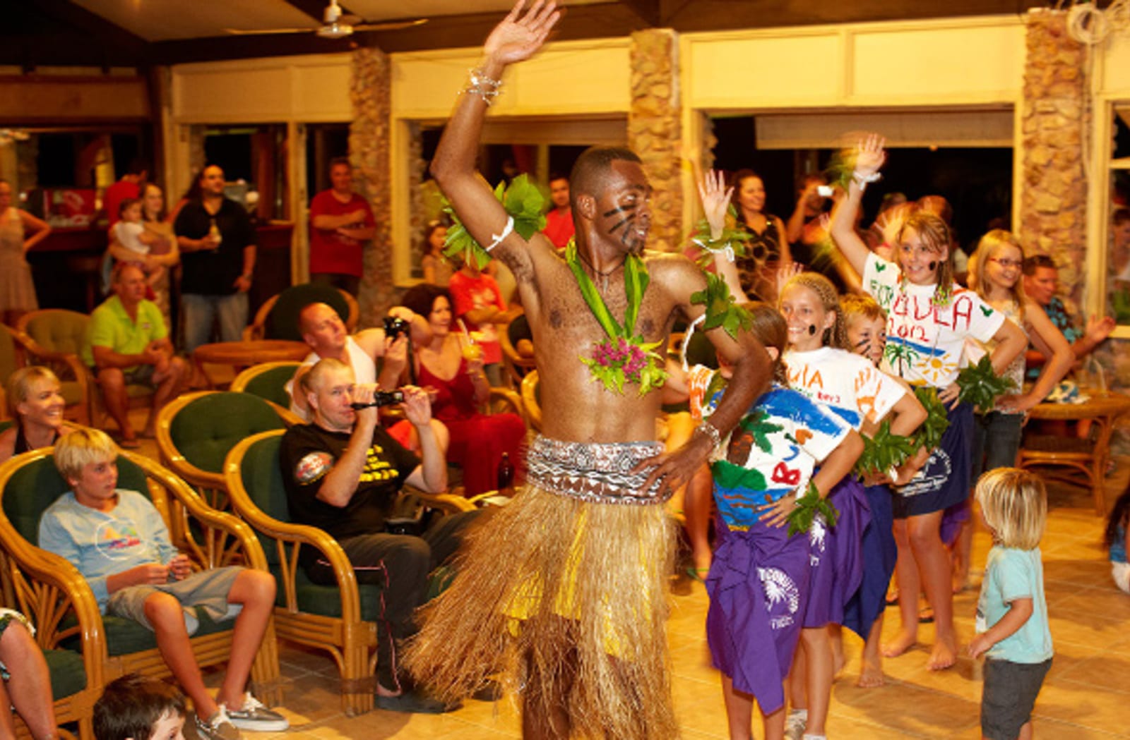  Fiji locals performing for some tourists