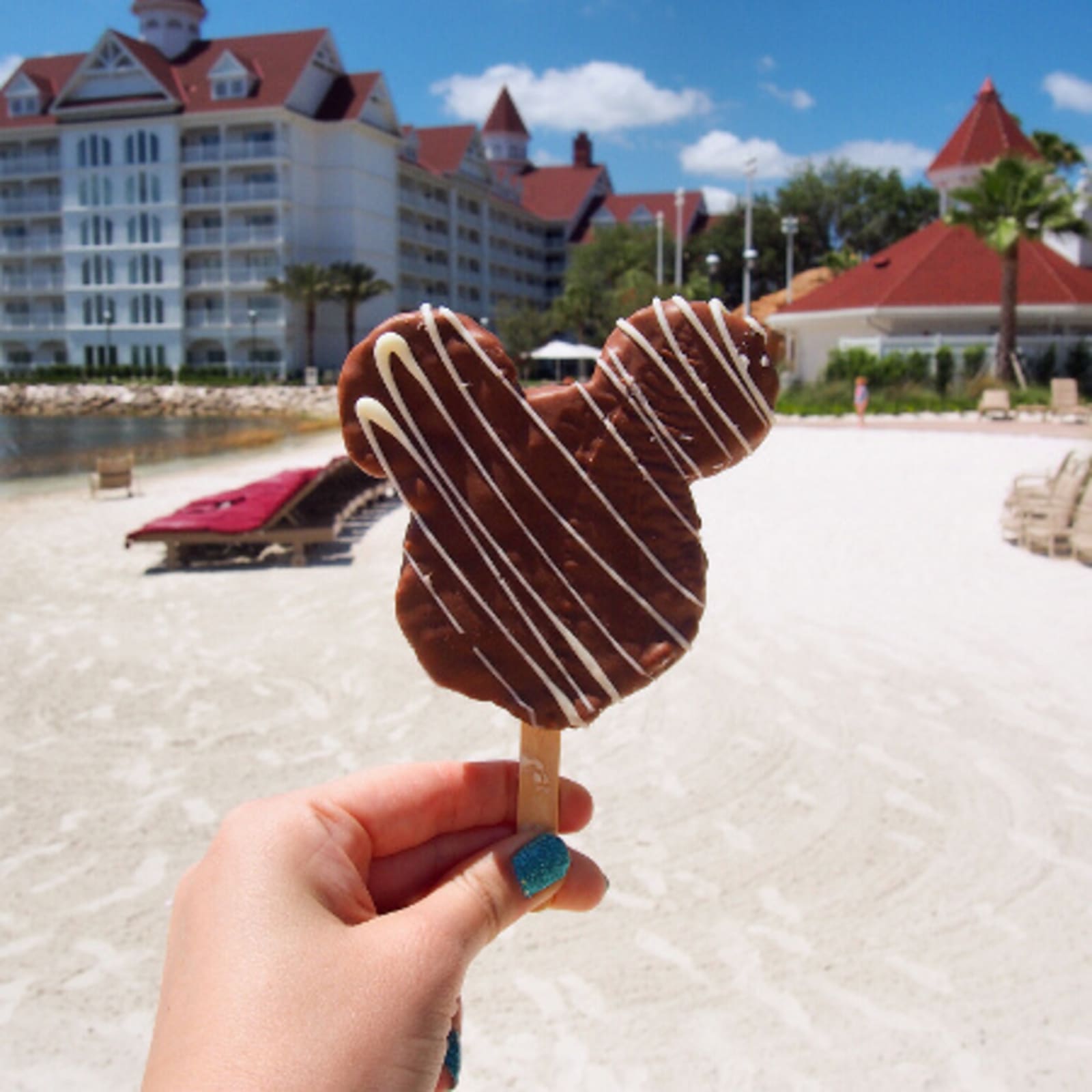 Mouth watering Chocolate Rice Krispy in a mickey mouse shape
