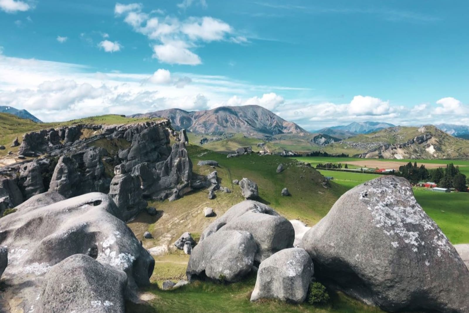 The large rock formations that form Castle Hill make you feel small in a good way