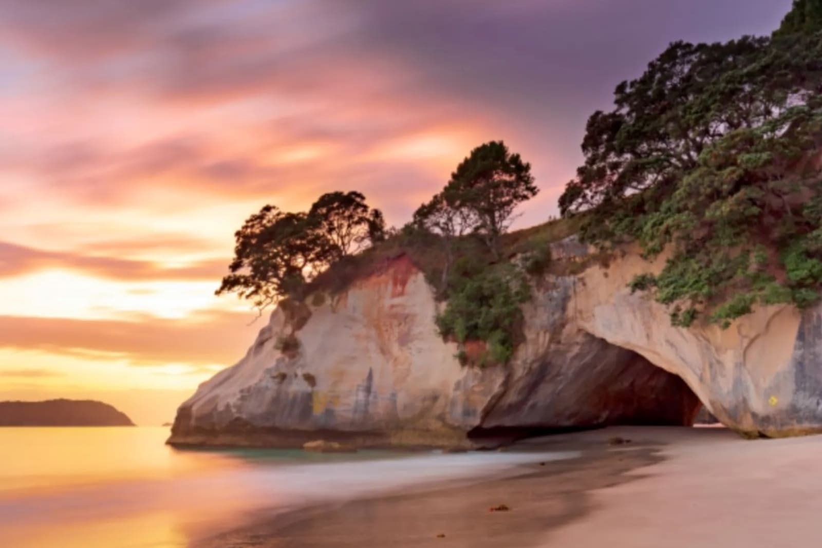 Cathedral Cove on the Coromandel Peninsula.