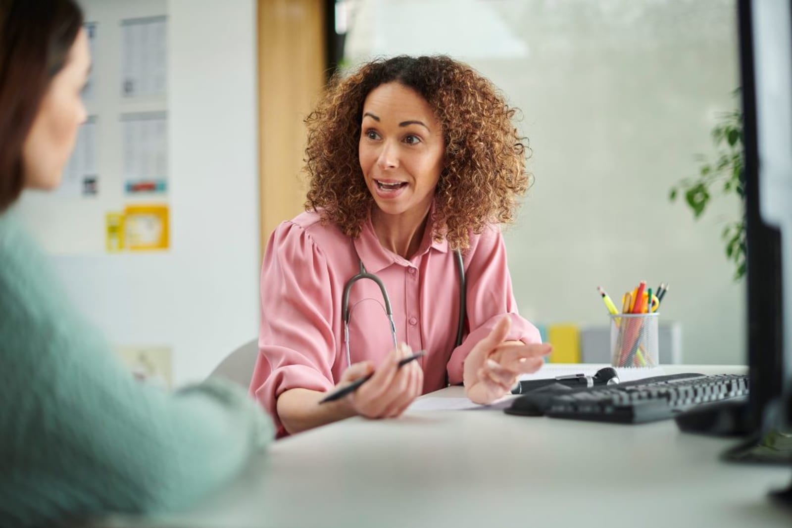 Doctor speaking to a patient