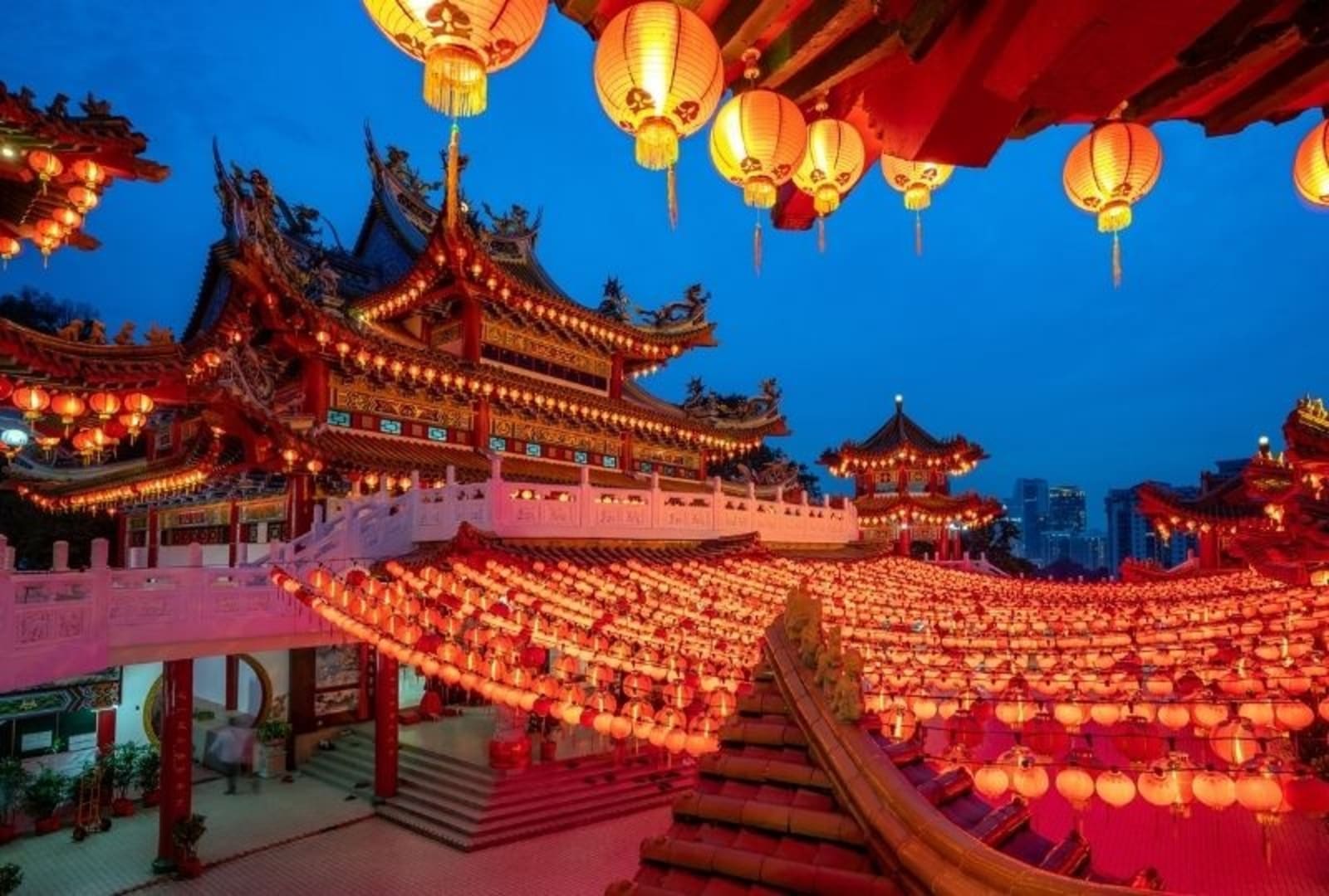 Lunar New Year decorations in Kuala Lumpur