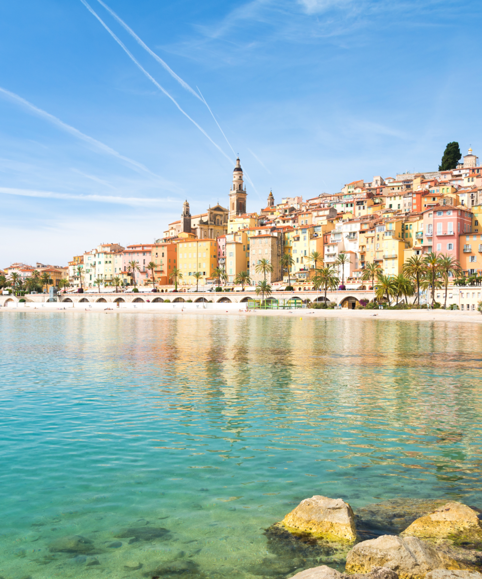 Visiting the French Riviera? Make sure to check out Les Sablettes Beach in Menton