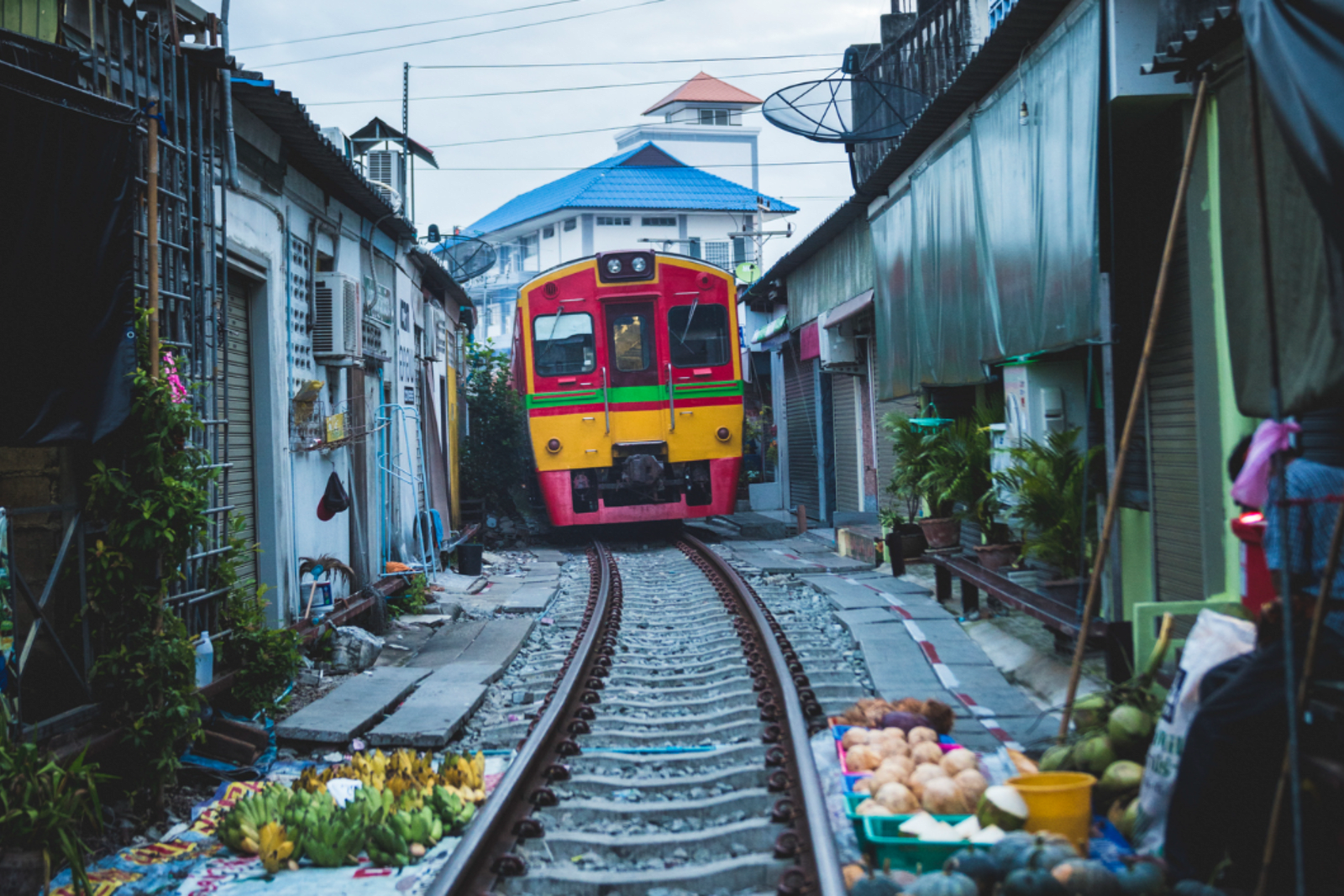 Maeklong Railway Market in Bangkok