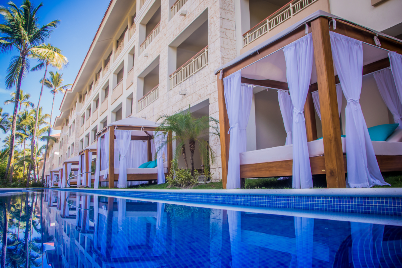 Bali beds at the Majestic Mirage Punta Cana resort