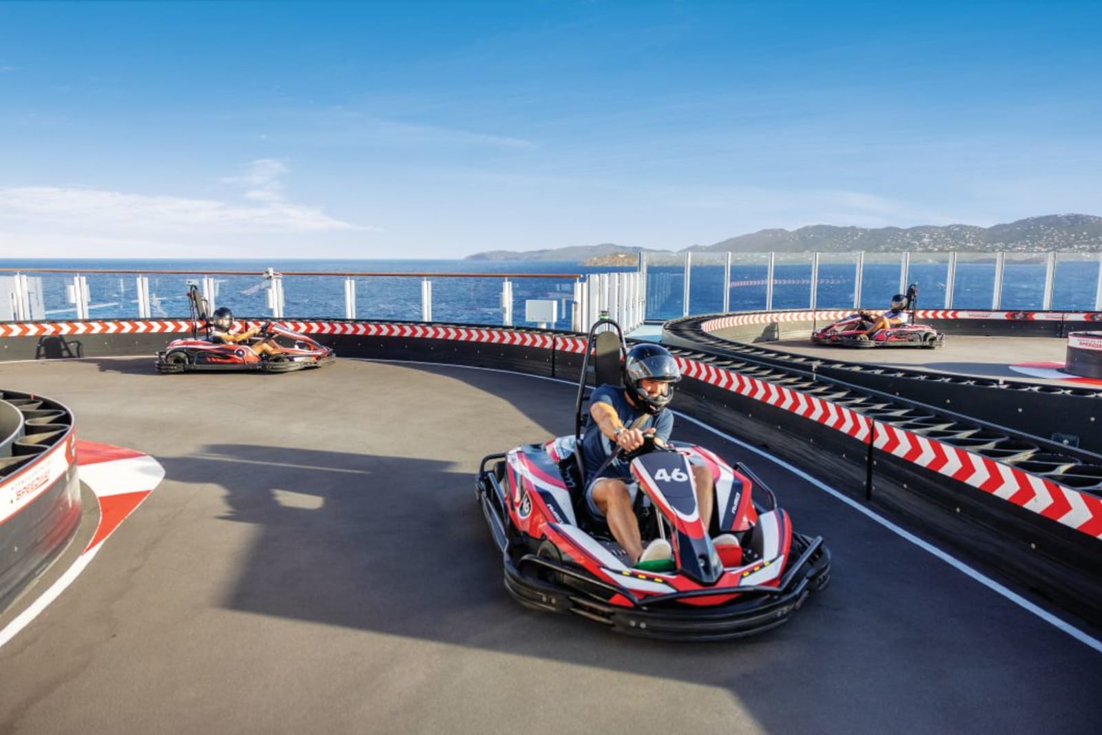 Racetrack aboard a Norwegian Cruise Line ship