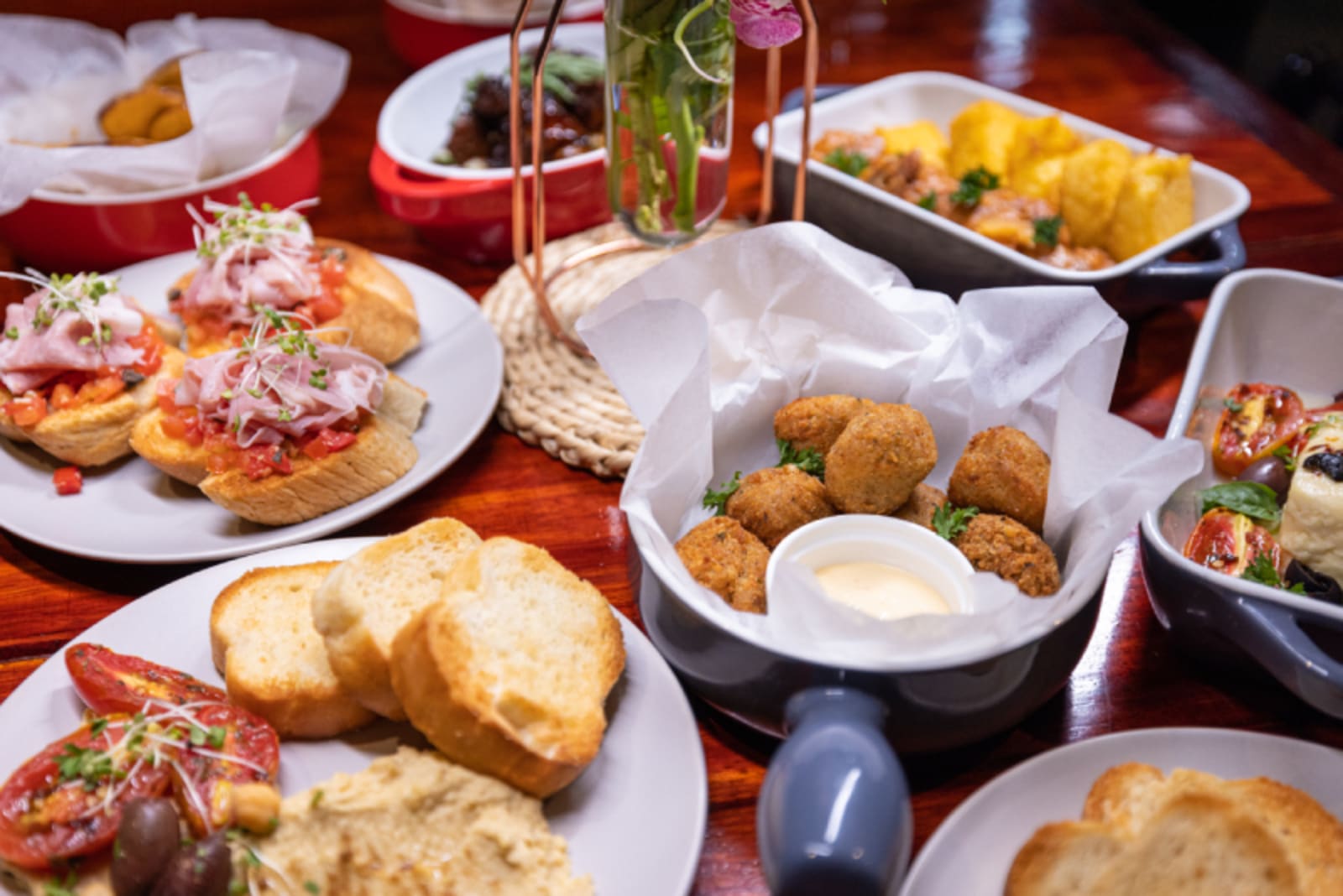 Italian tapas at Paddles Restaurant, Apia, Samoa. 