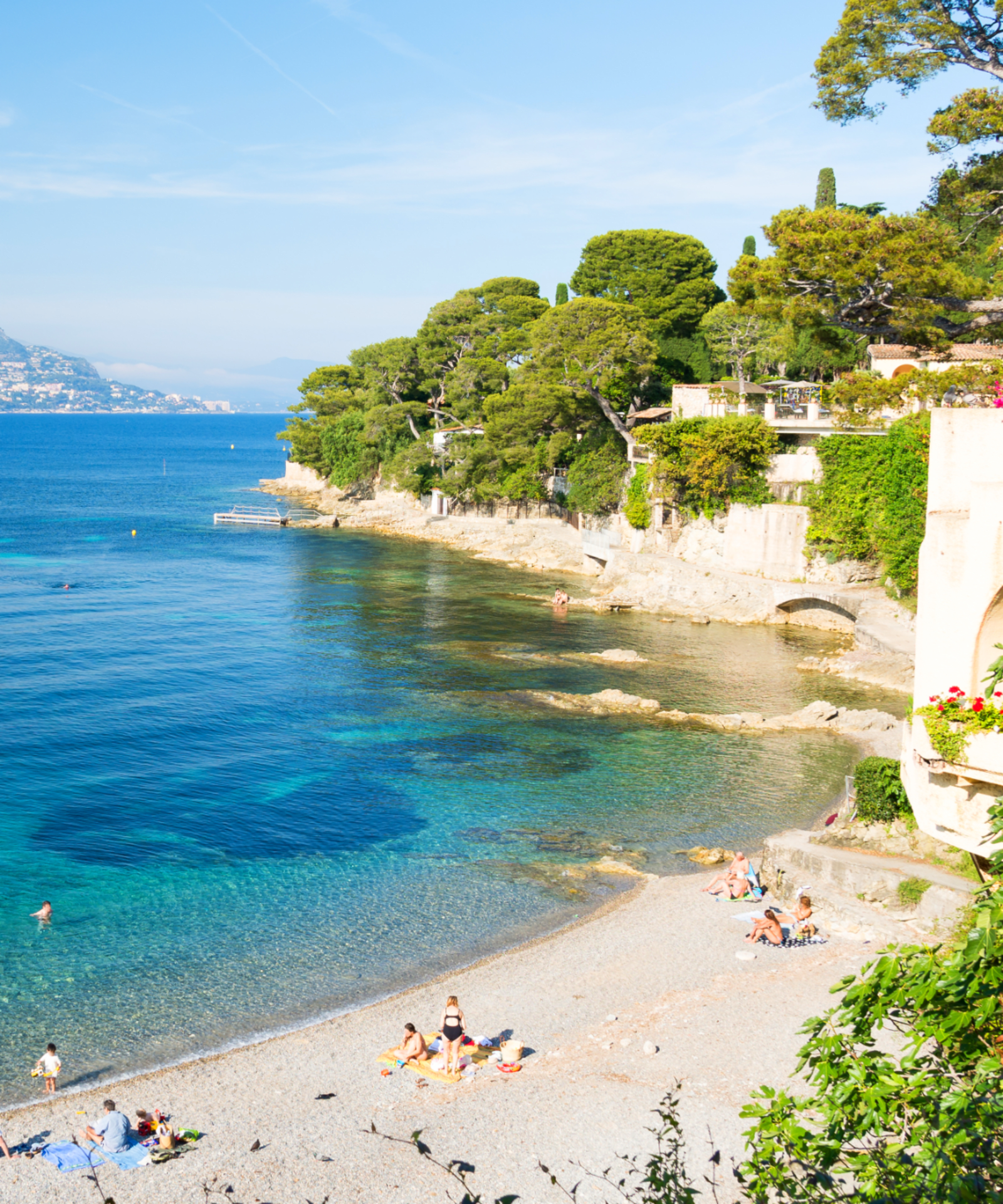 Paloma beach in Saint-Jean-Cap-Ferrat on French Riviera, France