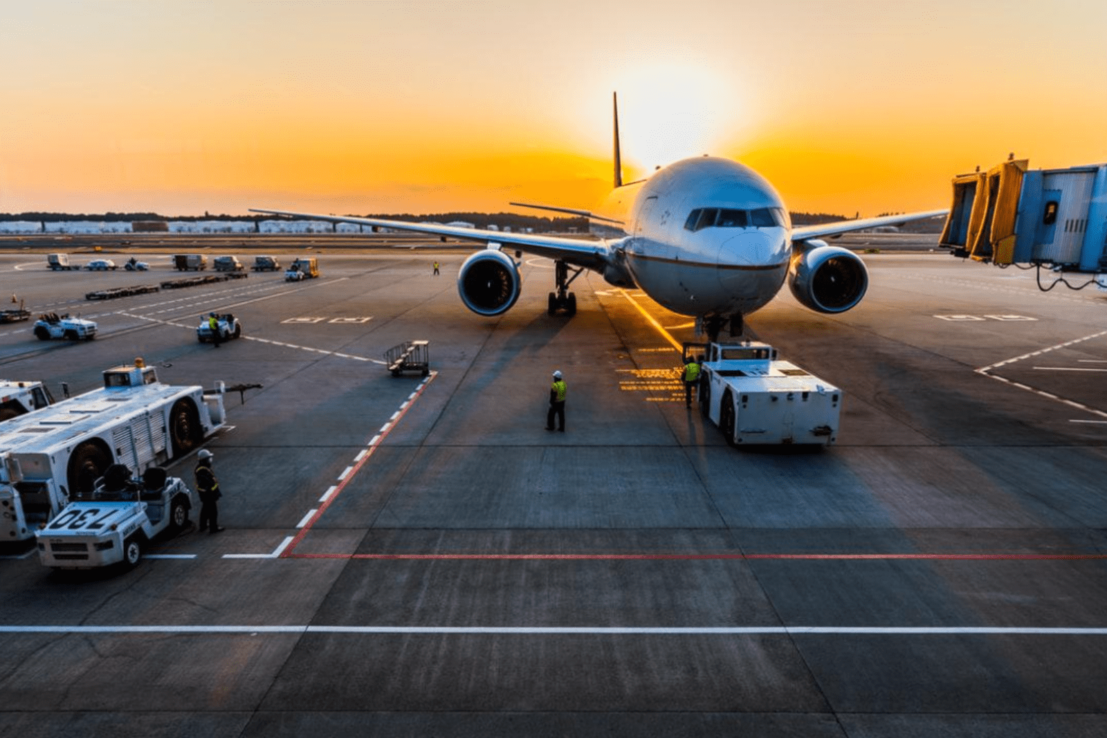 A plane on the tarmac at the airport