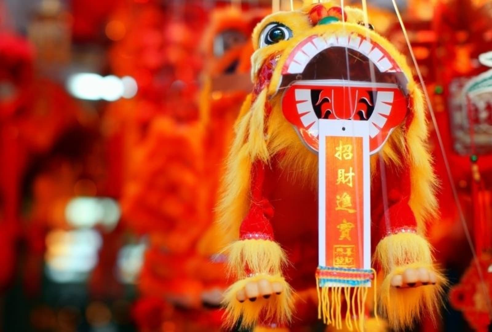 Lunar New Year decorations in Singapore