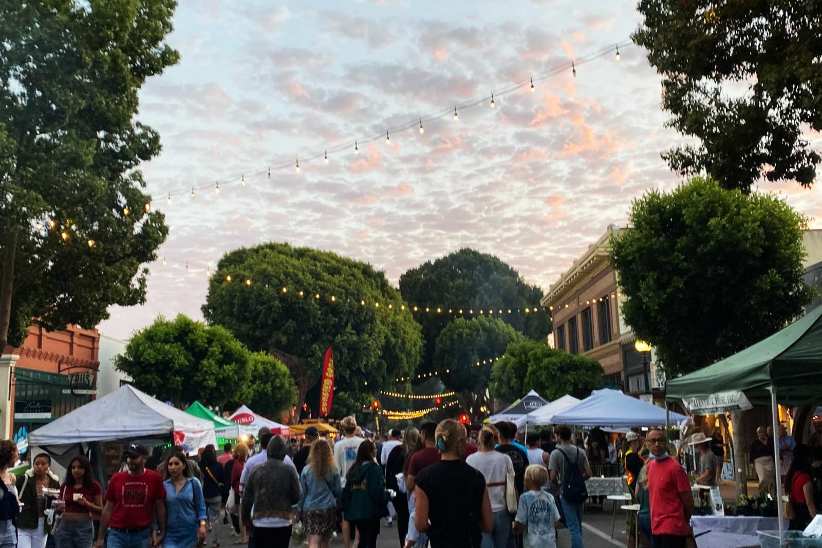 Downtown SLO Farmers' Market, San Luis Obispo, California USA