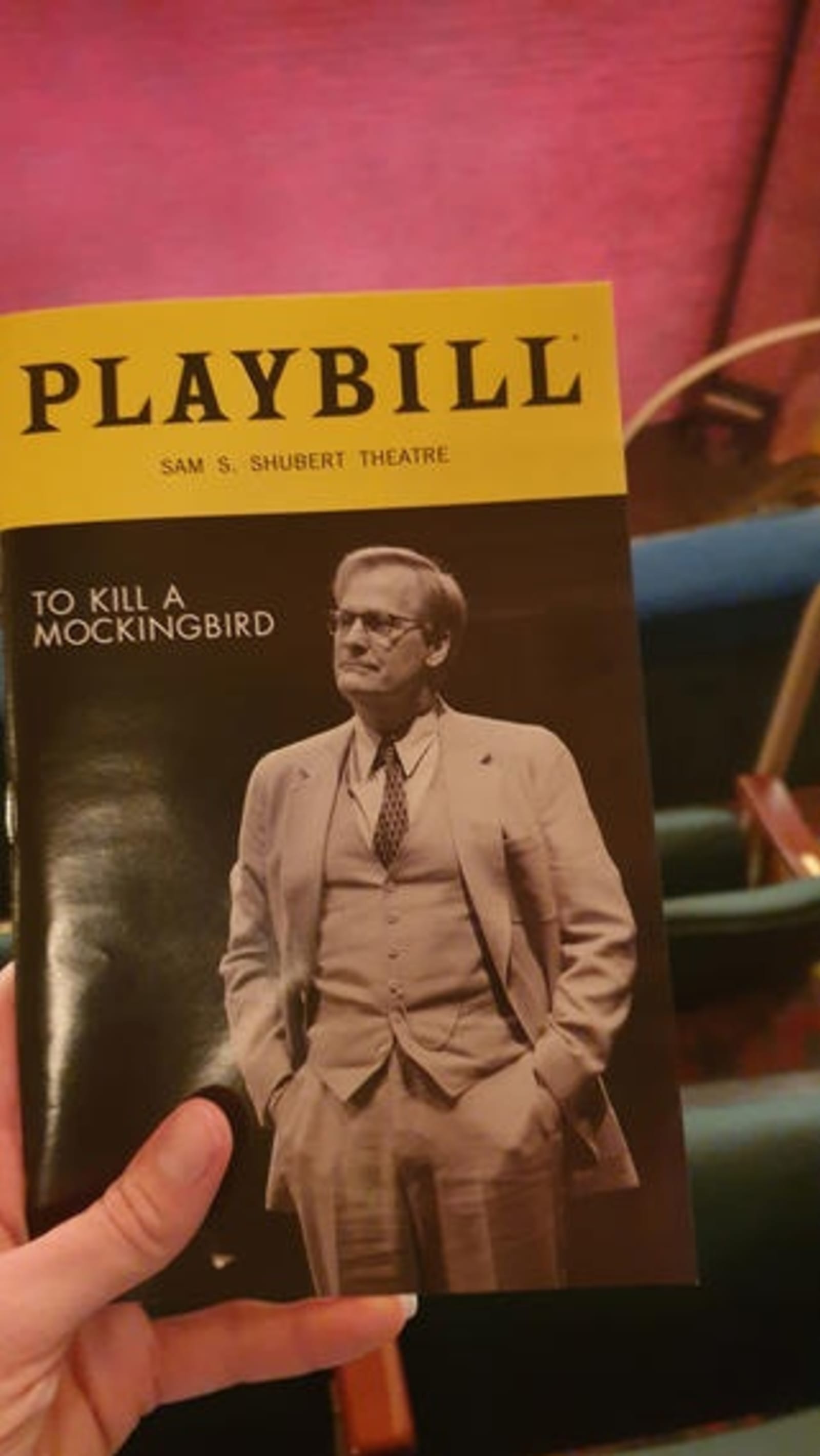 Programme for To Kill a Mockingbird at Shubert Theatre, Broadway
