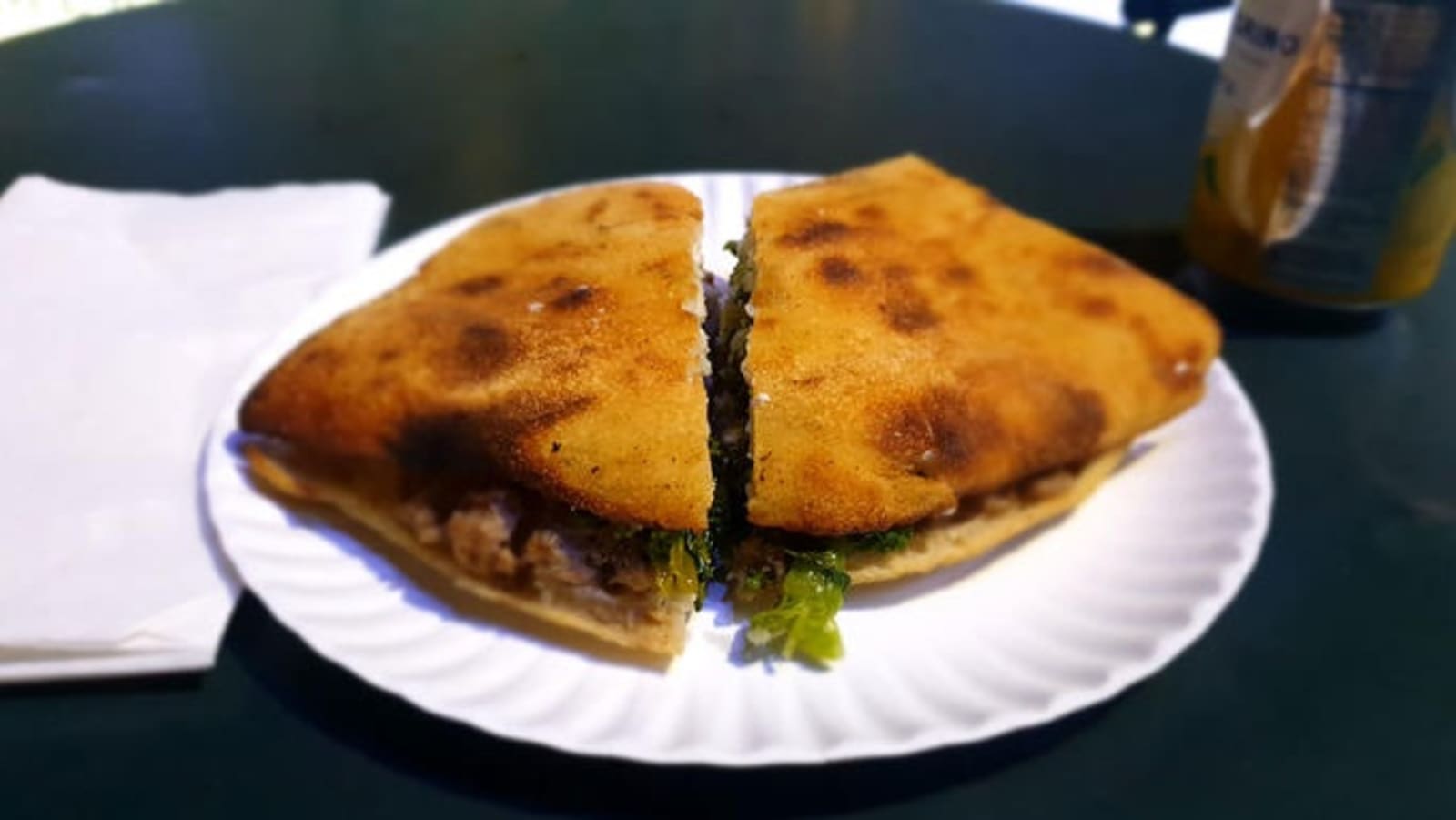 Hot sandwich at Bryant Park Winter Village