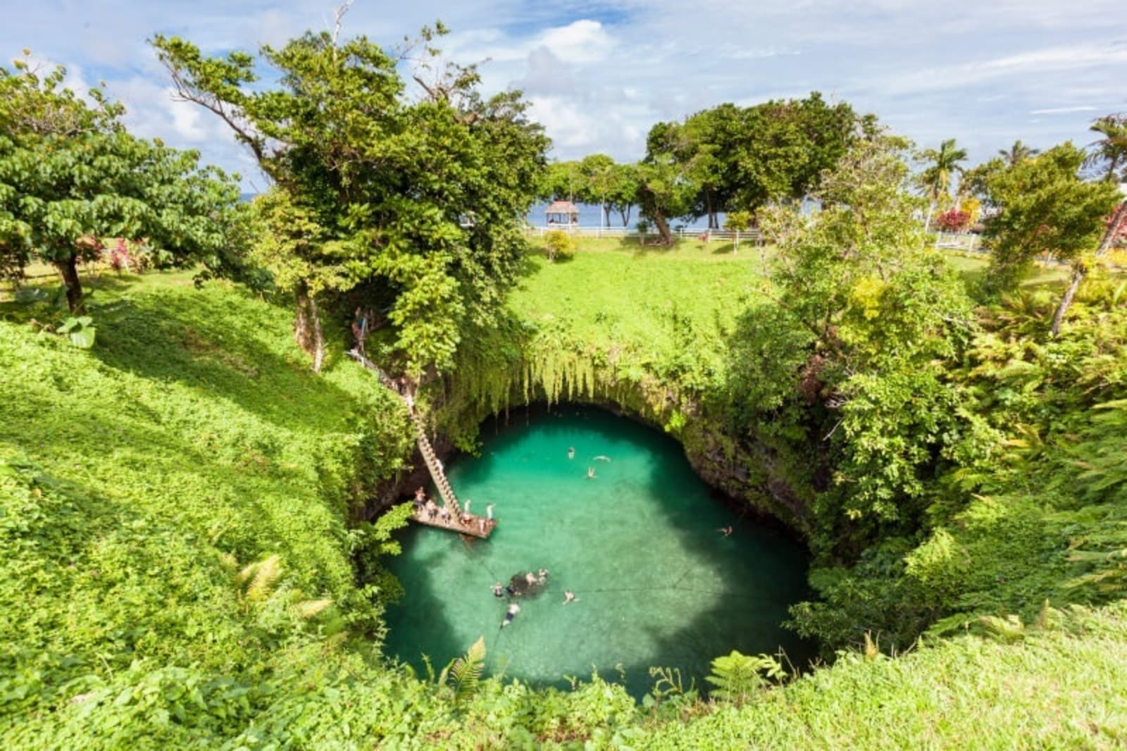 To-Sua Ocean Trench, on the island of Upolu, Samoa. 