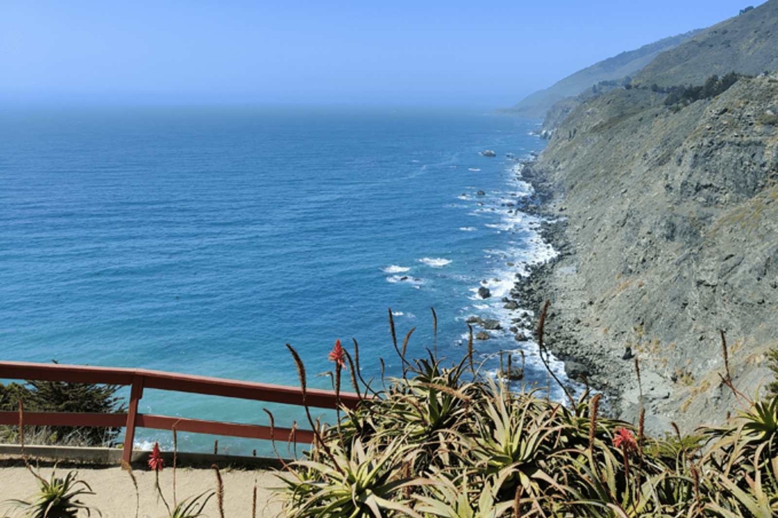 View from Ragged Point, California USA