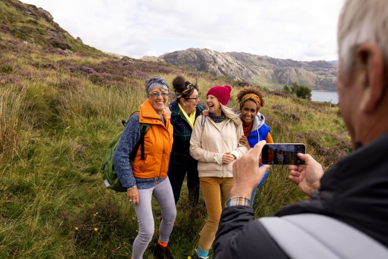 Tour group in the Scottish Highlands