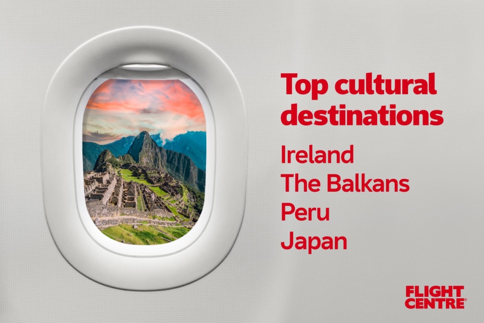 Ireland, The Balkans, Peru and Japan are among the top destinations that Canadians are travelling to for culture