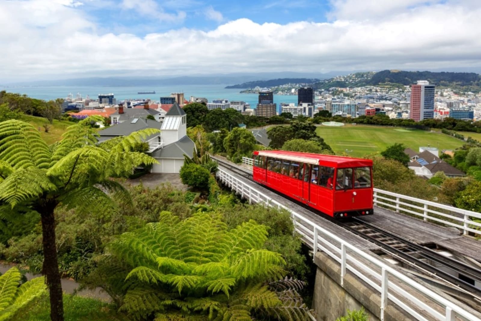 A quick ride on Wellington's iconic Cable Car offers stunning views of the city and its harbour.